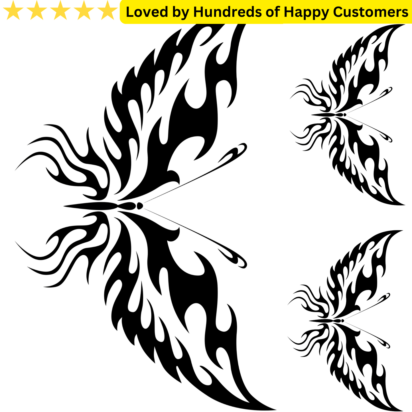 Butterfly Tattoos on Lower Back
