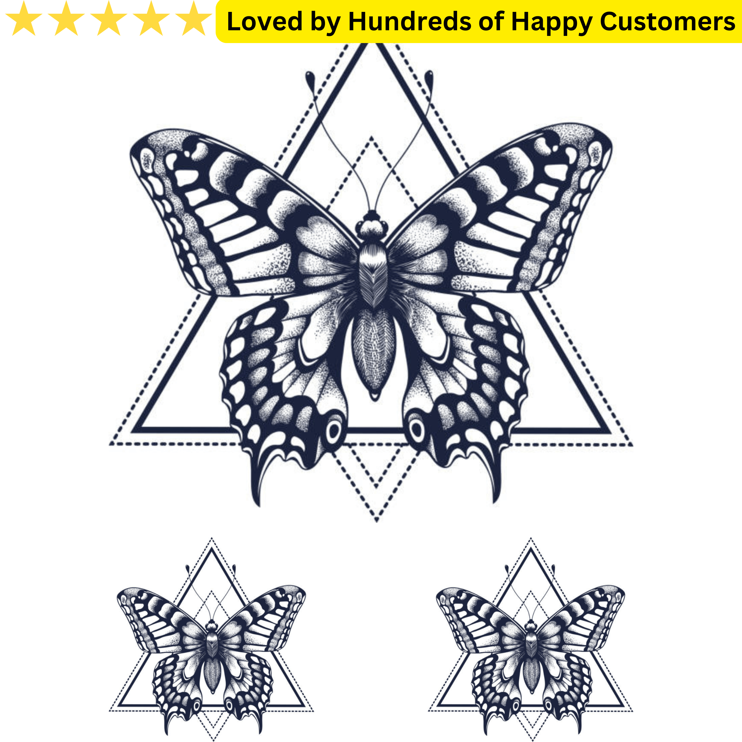 Effortless Leg Tattoo Butterfly