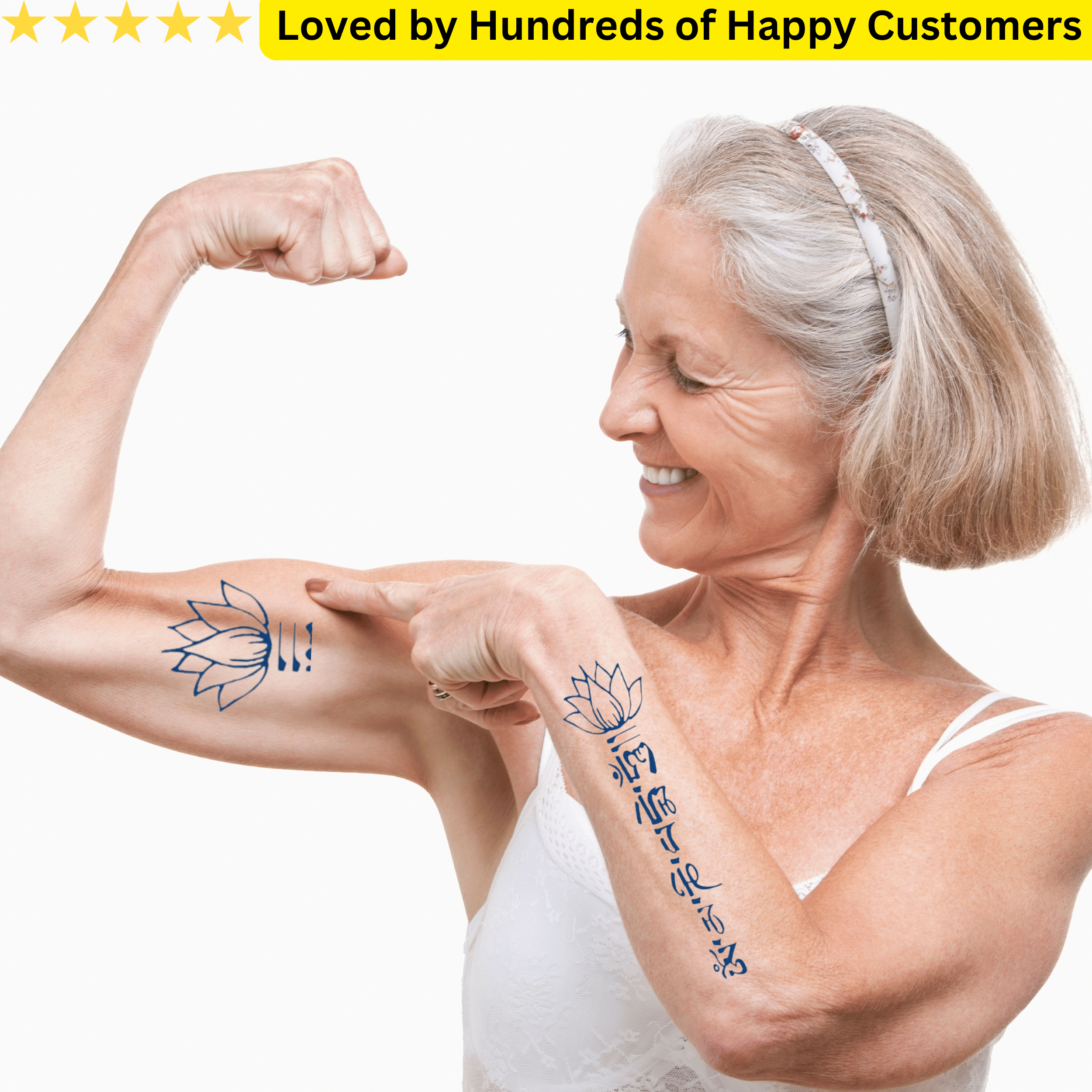 Flower Temporary Tattoos Japanese