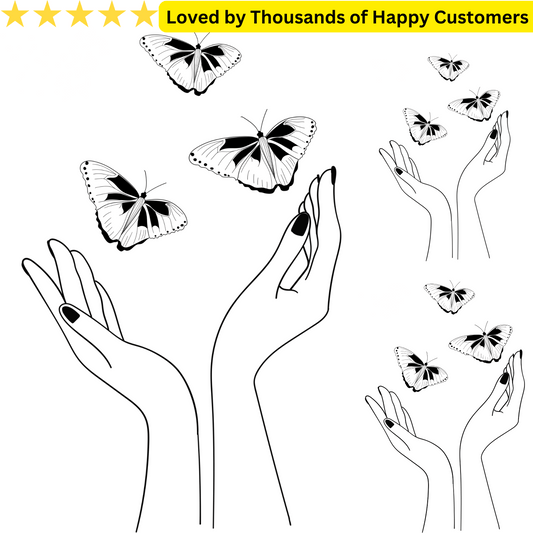 Hand Butterfly Tattoo
