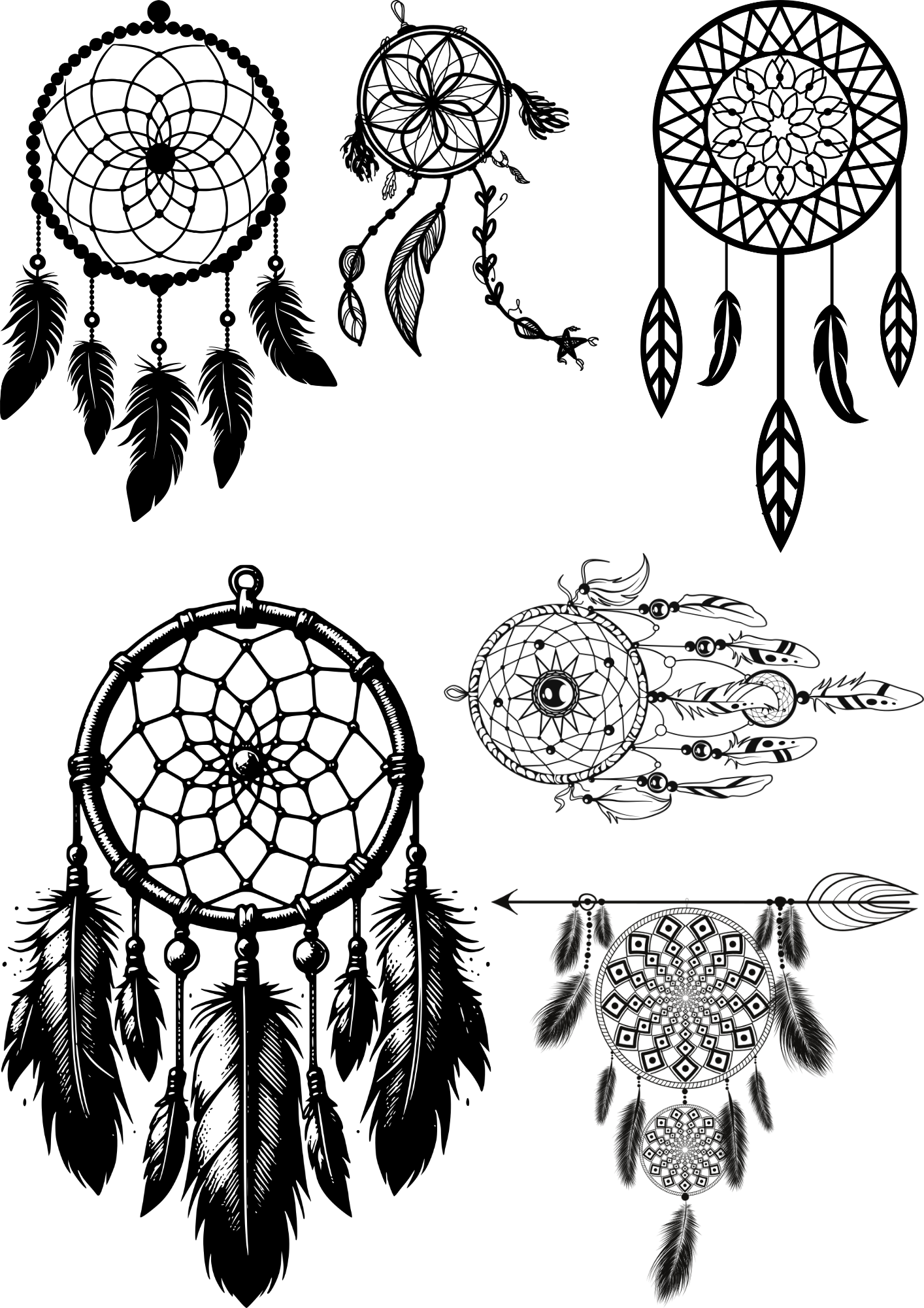 Dreamcatcher Temporary Tattoos