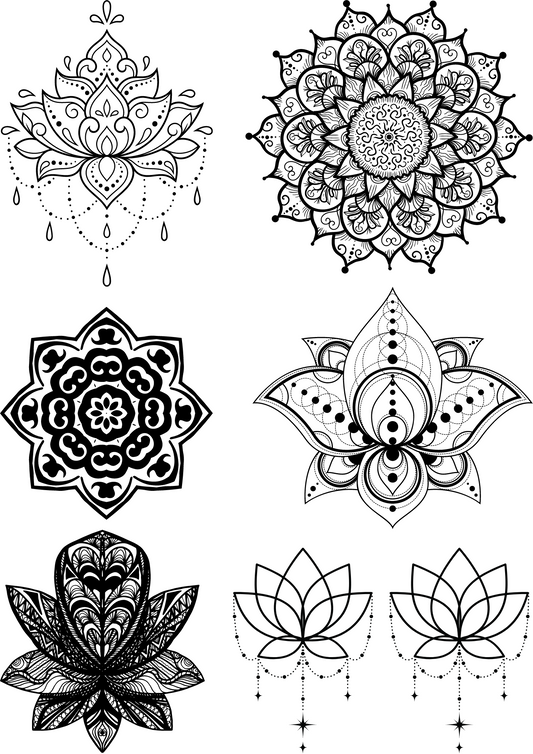 Mandala Tattoo Lotus Flower