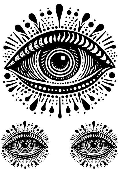 Mandala Tribal Eye - Tattoo Stickers