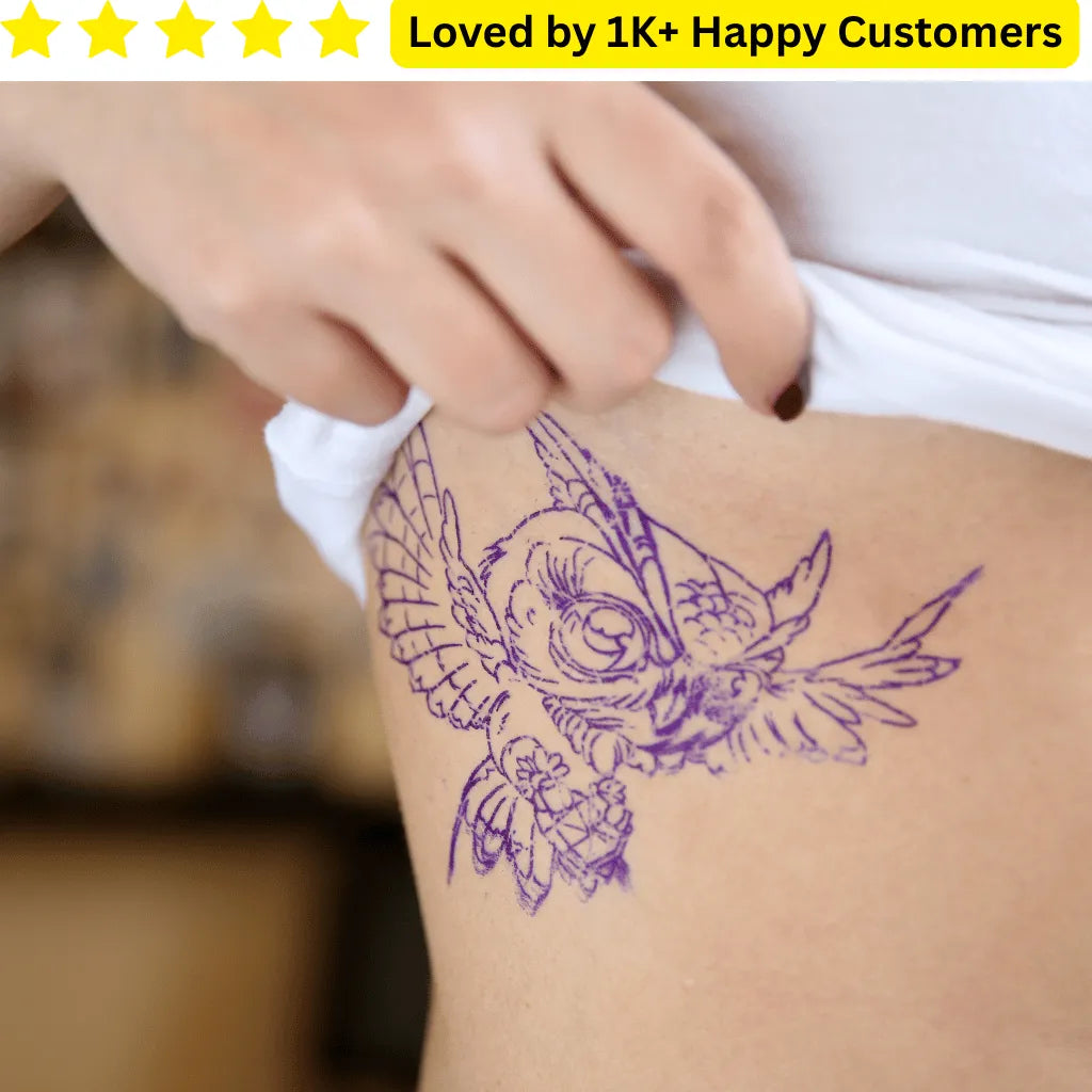 Custom Owl Tattoos – Meaningful, Safe &amp; Stylish - TeMaRo™