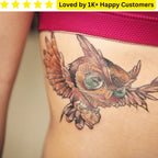 Custom Owl Tattoos – Meaningful, Safe &amp; Stylish - TeMaRo™