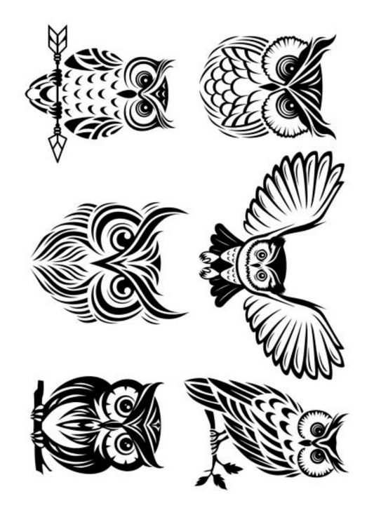 Owl Tattoos Pack