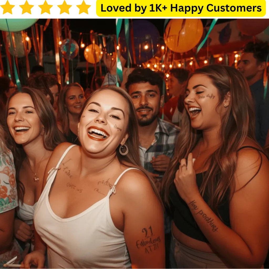 Party Tattoos – Print Custom Designs in South Africa - TeMaRo™