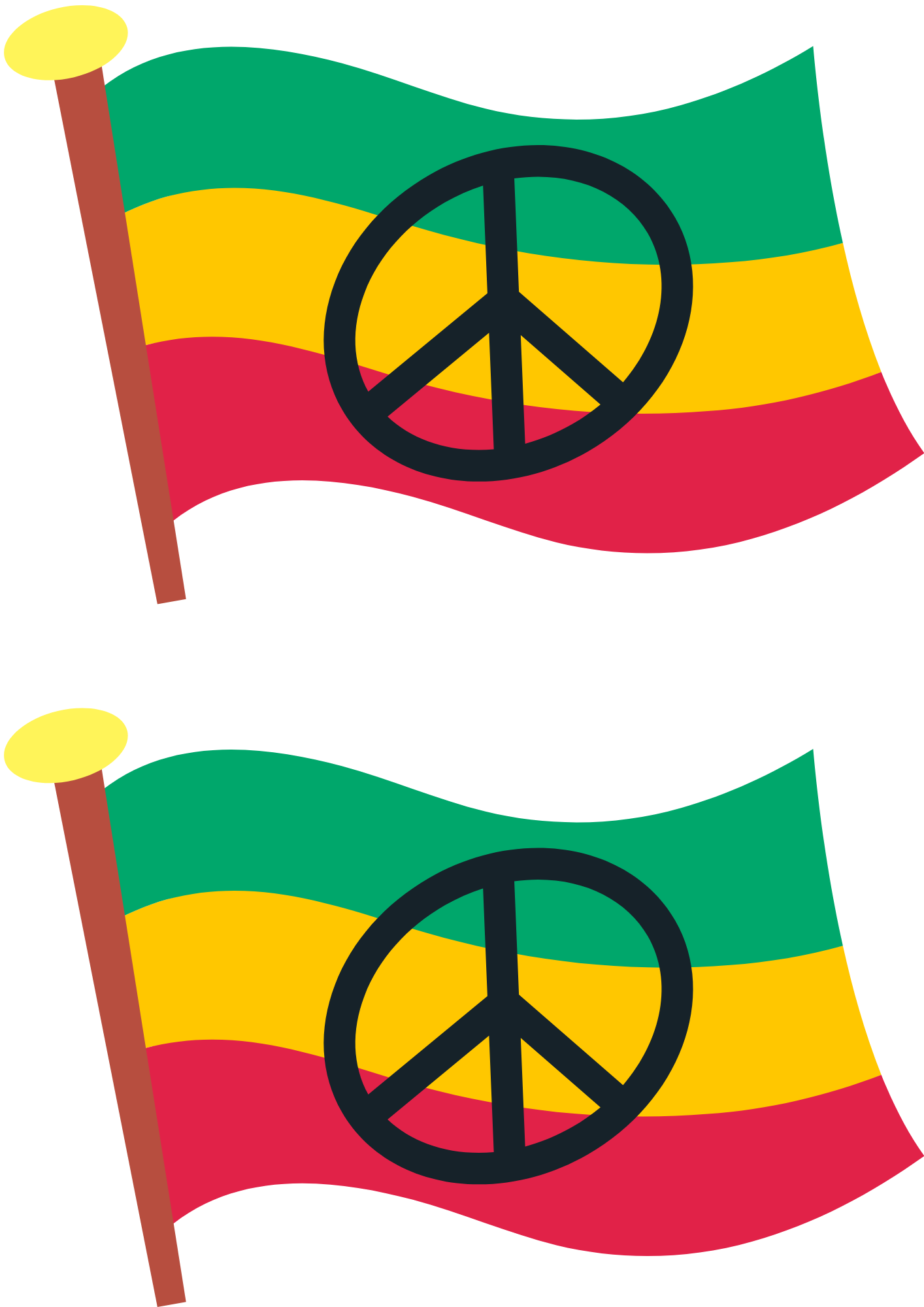 Non Permanent Rasta Flag Tattoo