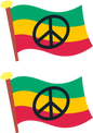 Non Permanent Rasta Flag Tattoo