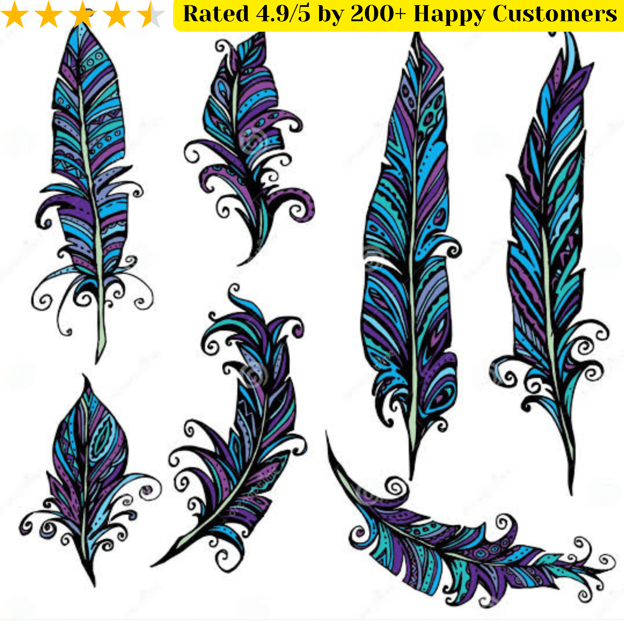 Feather Tattoo Designs for Female