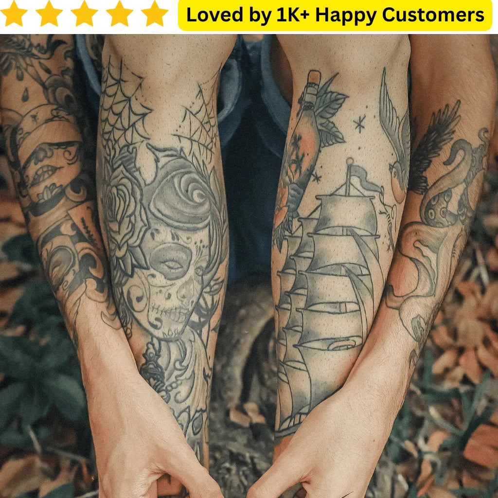 Test your leg tattoo design before committing—custom, skin-safe, and proudly South African