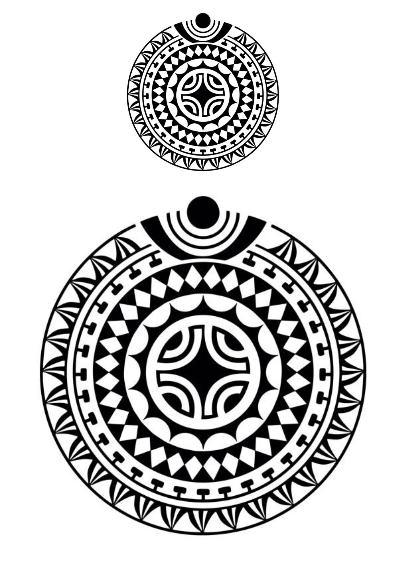 Tribal Sticker Tattoo Design