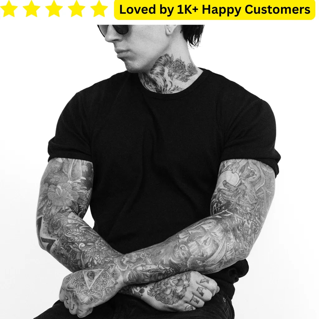 Custom Tattoo Rose Black – Safe & Stylish - TeMaRo™