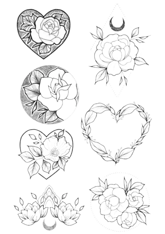 Tattoo Stickers - Flowers