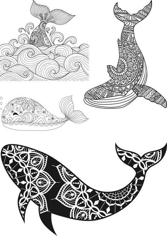 Tattoos Designs Mandala - Whales