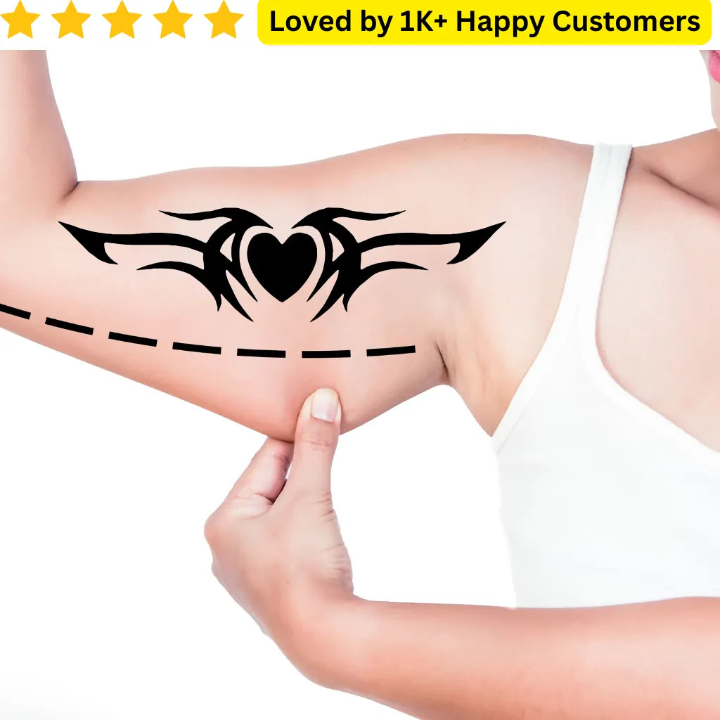 Tattoo design on arm with heart and wings, loved by 1K+ happy customers. Bold, Skin-Safe Tattoos Tattoos for Women Who Love Fashion Without the Commitment
