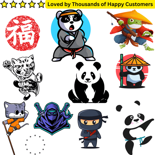Cartoon Tattoo KungFu