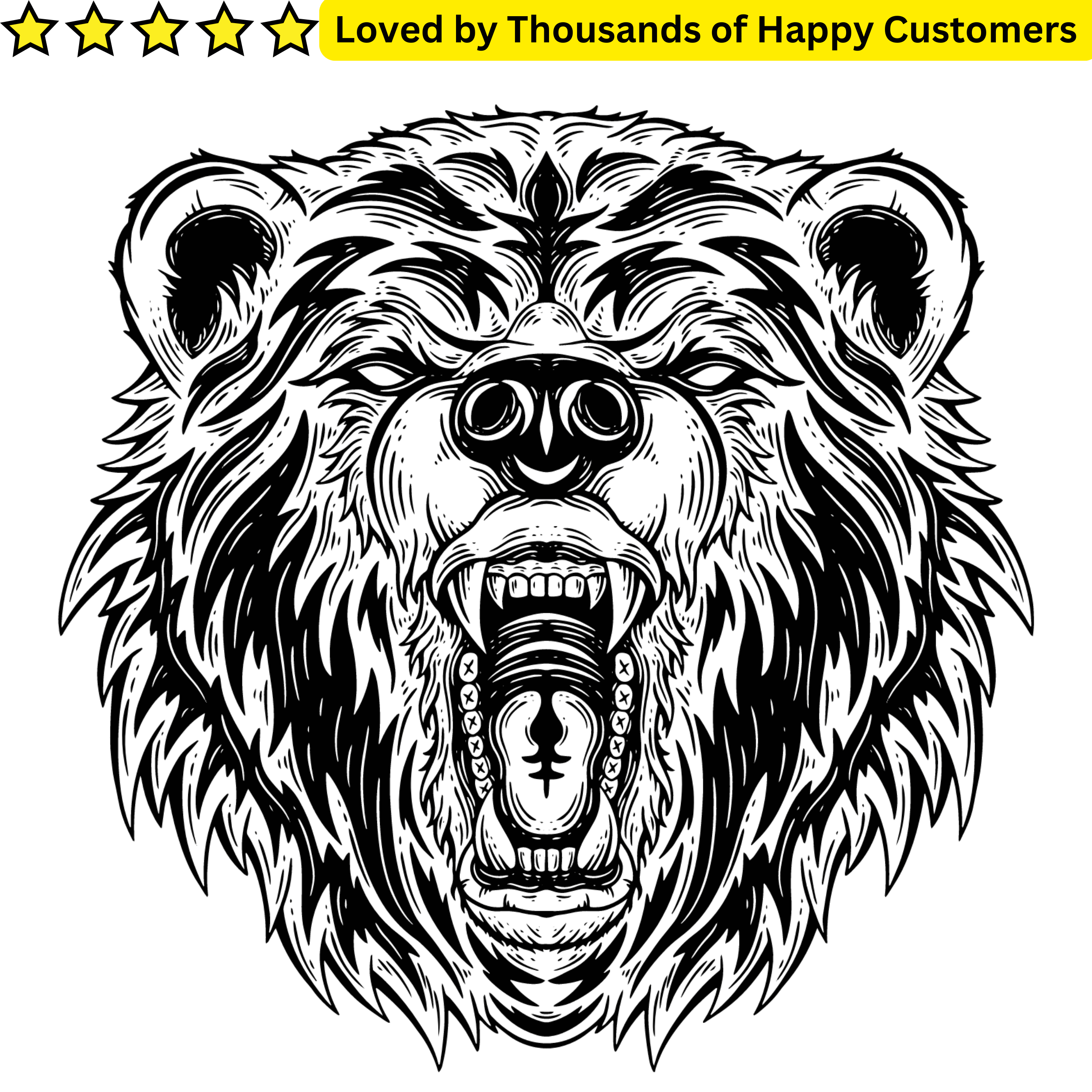 Temporary Bear Tattoes