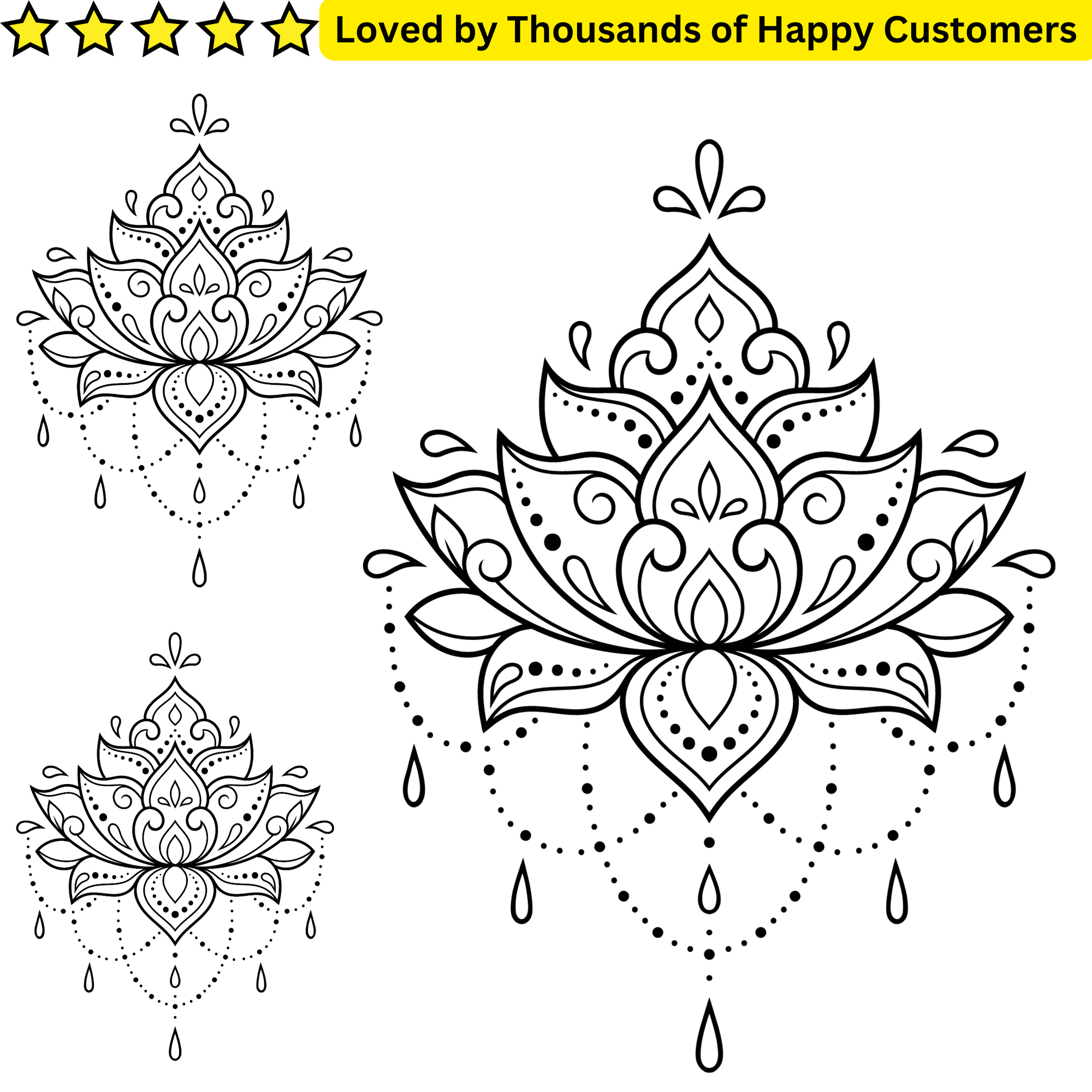 Henna Tattoo Flower