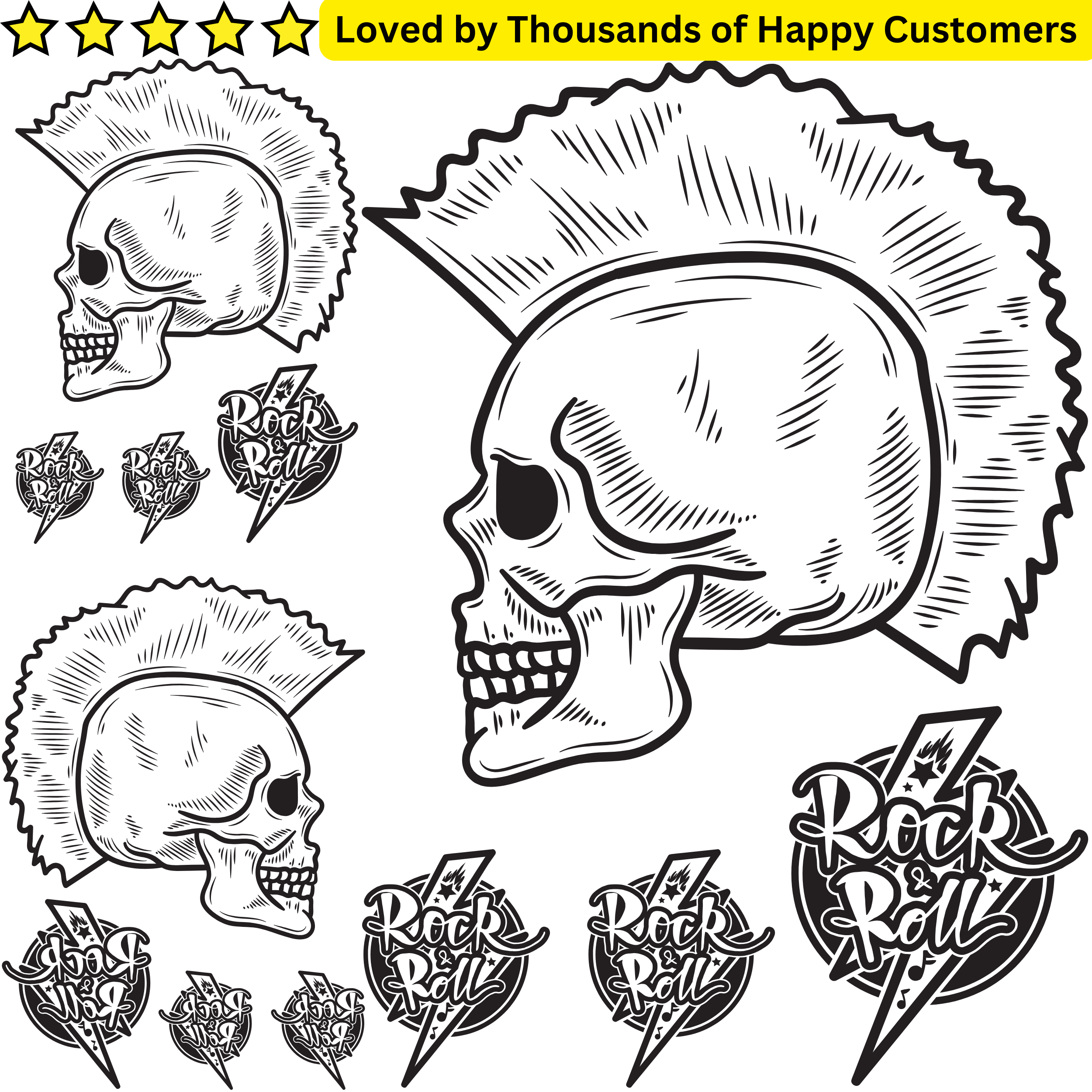 Temp Tatts for Rock Party