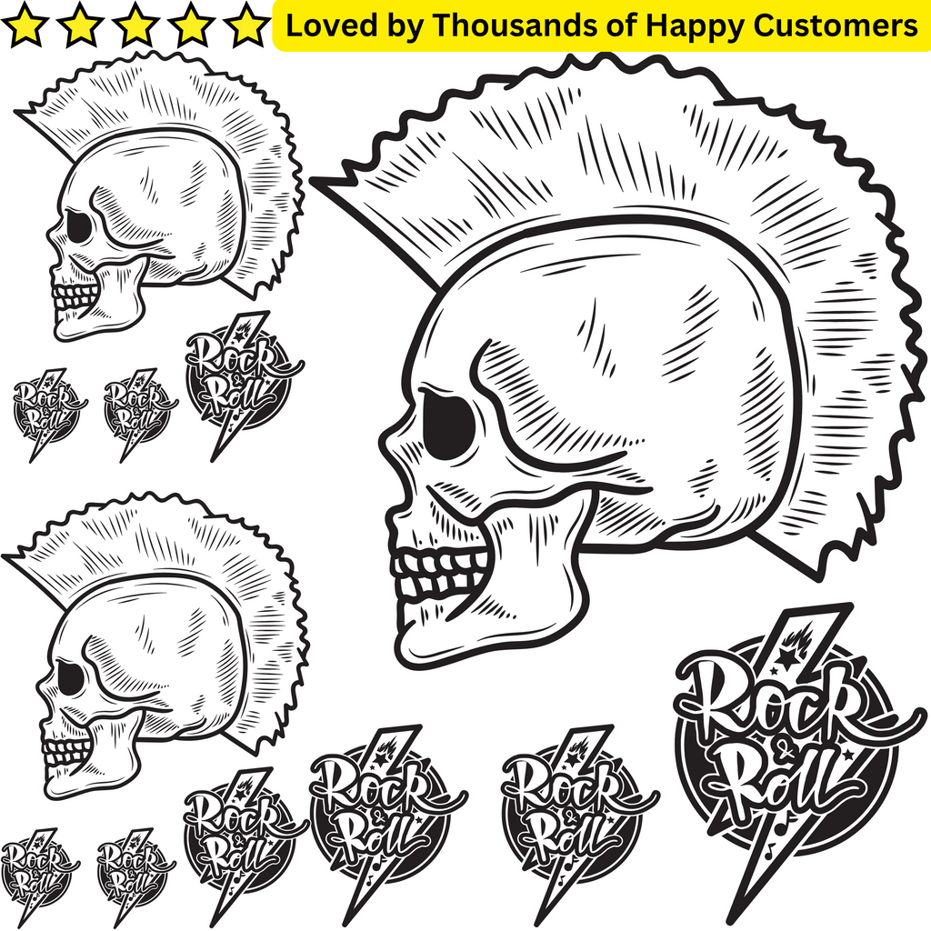 Temp Tatts for Rock Party
