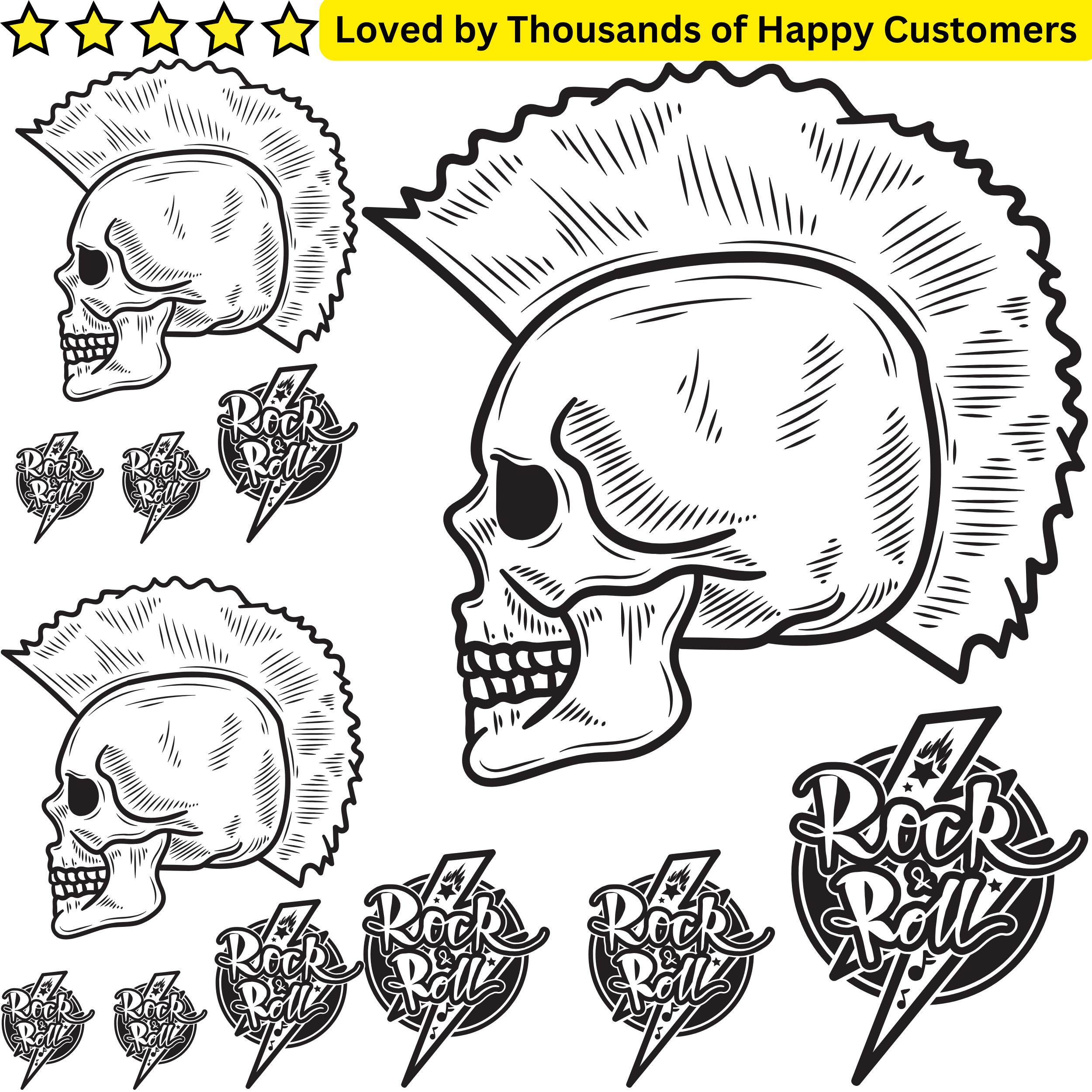 Temp Tatts for Rock Party
