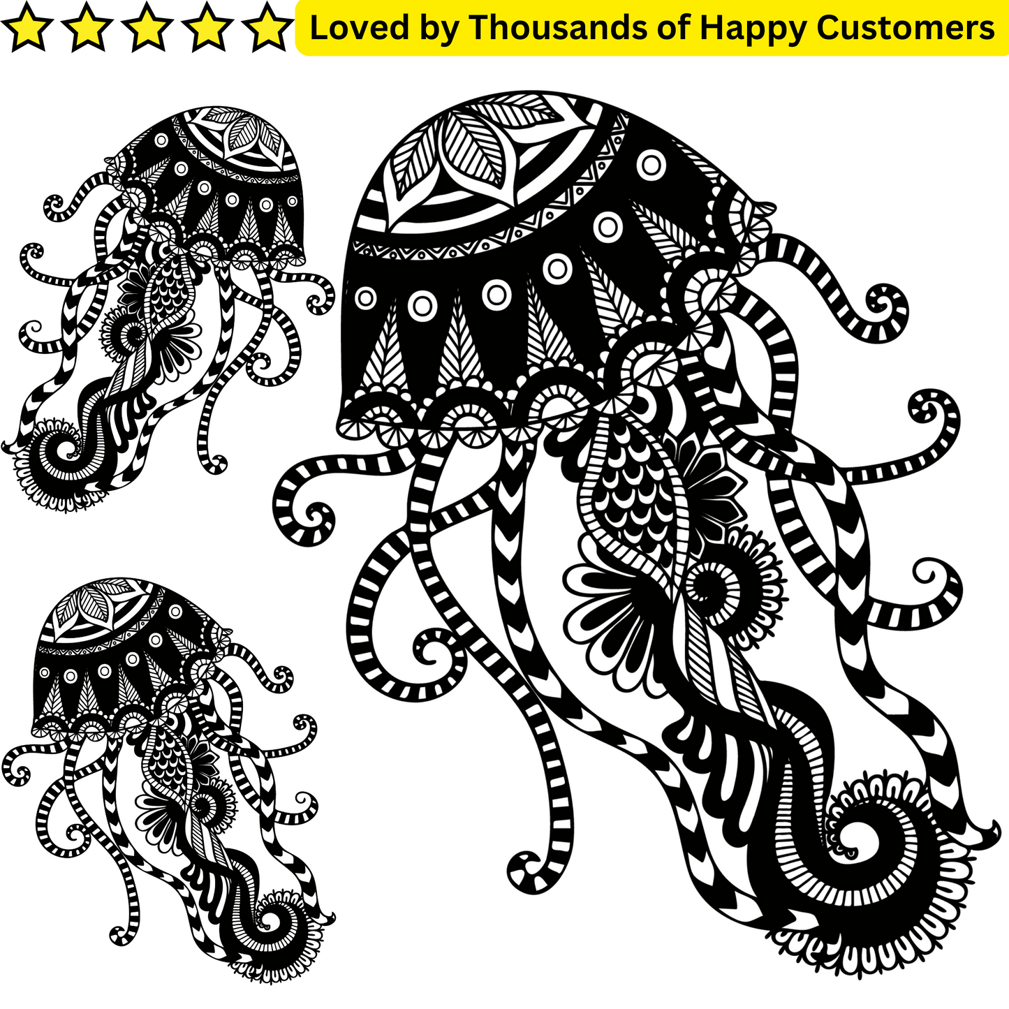 Jellyfish Thigh Tattoos