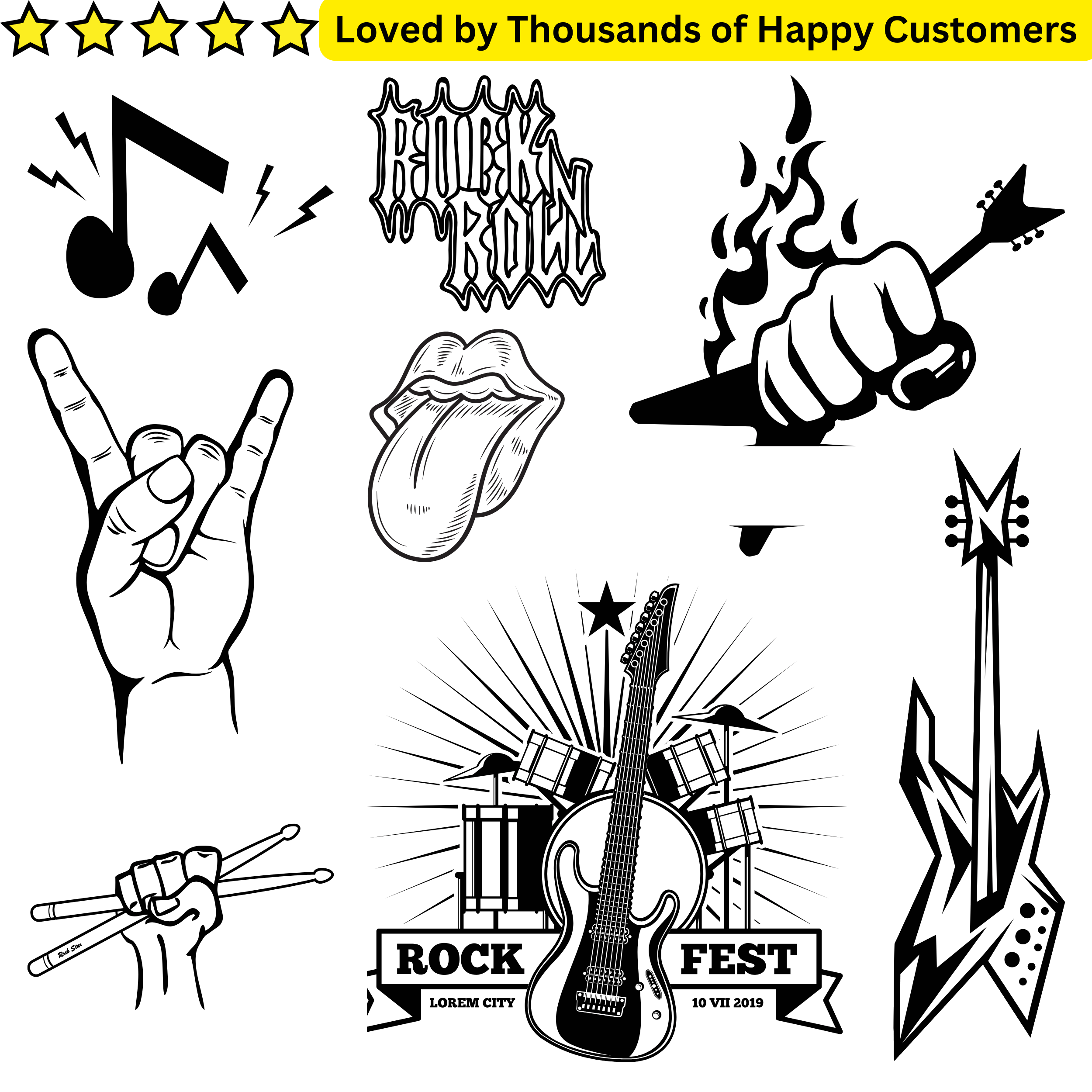 Rock and Roll Themed Tattoos