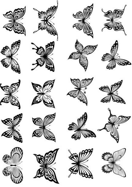 Top Rated Custom Temporary Tattoos for Kids - Butterflies