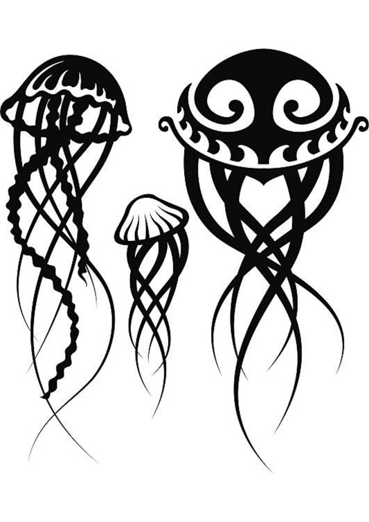 Tribal Tattoos for Ladies - Jelly Fish