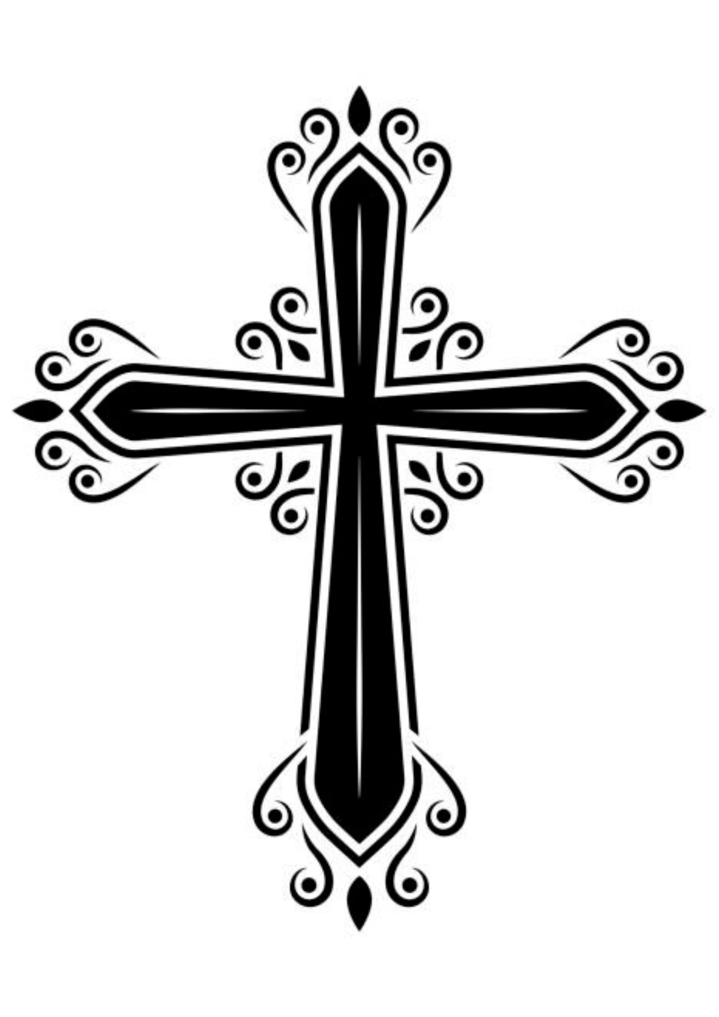 Small Tattoo Designs for Men - Cross