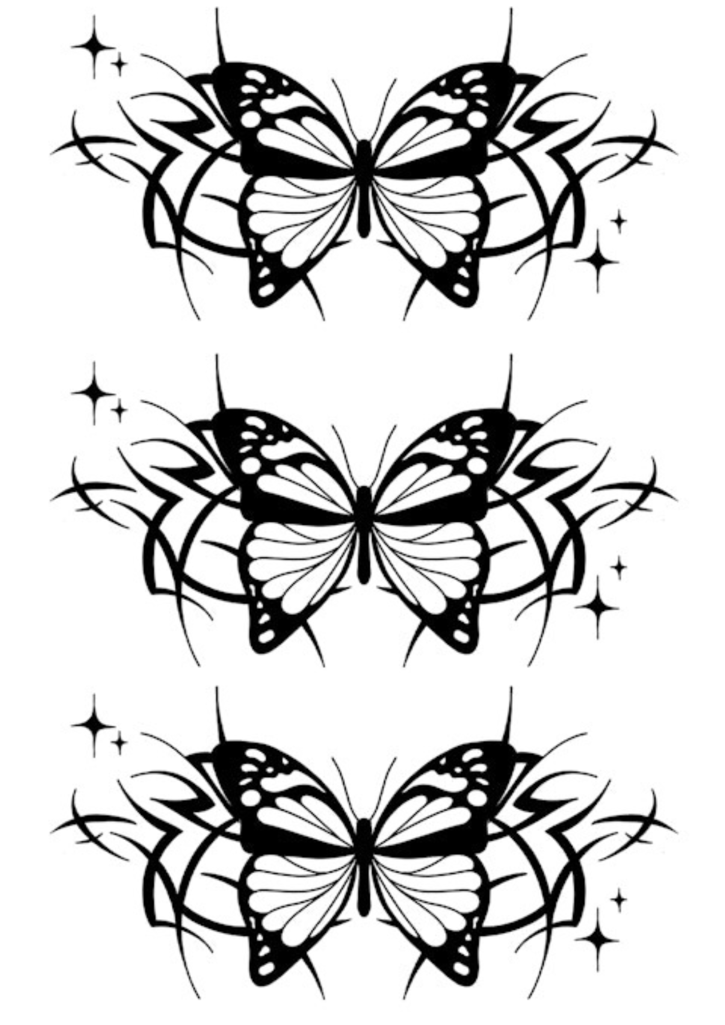 Tribal Tattoo Designs for Females - Butterfly