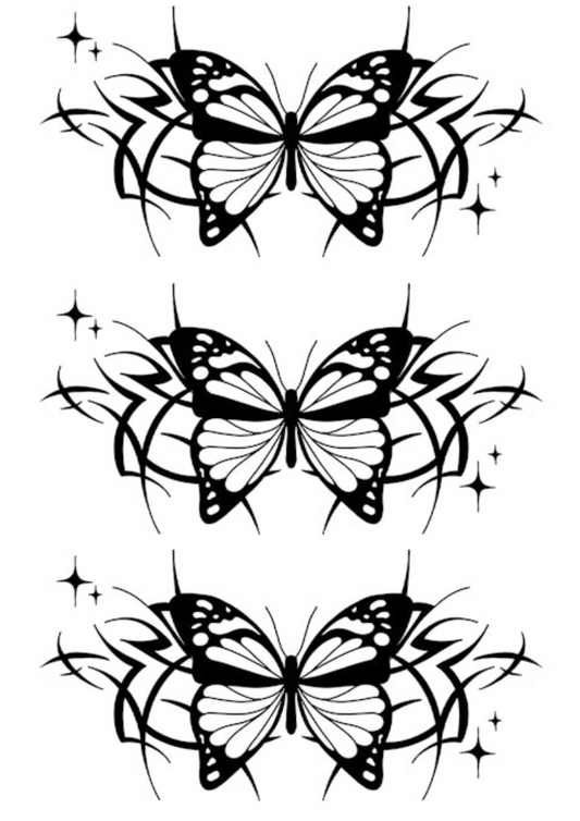 Tribal Tattoo Designs for Females - Butterfly