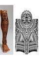 Tribal Tattoo Design Legs