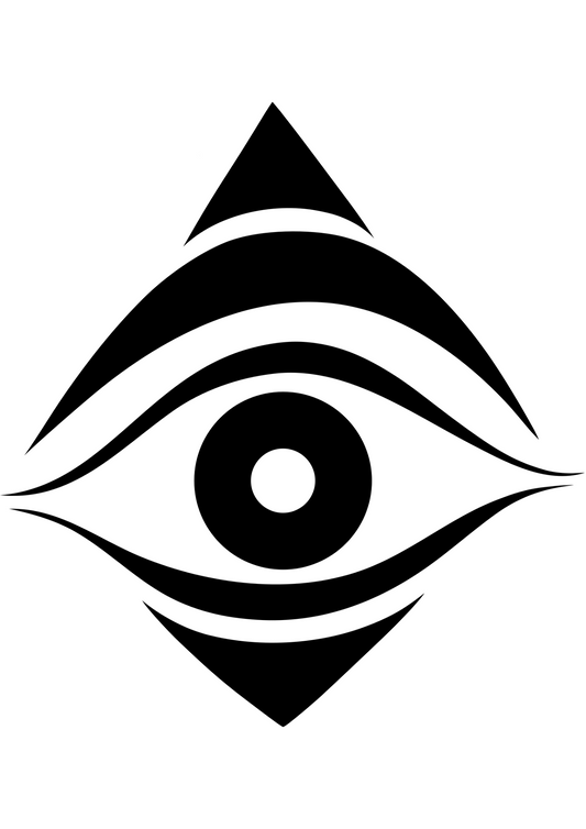 Temp Unalome Third Eye Tattoo