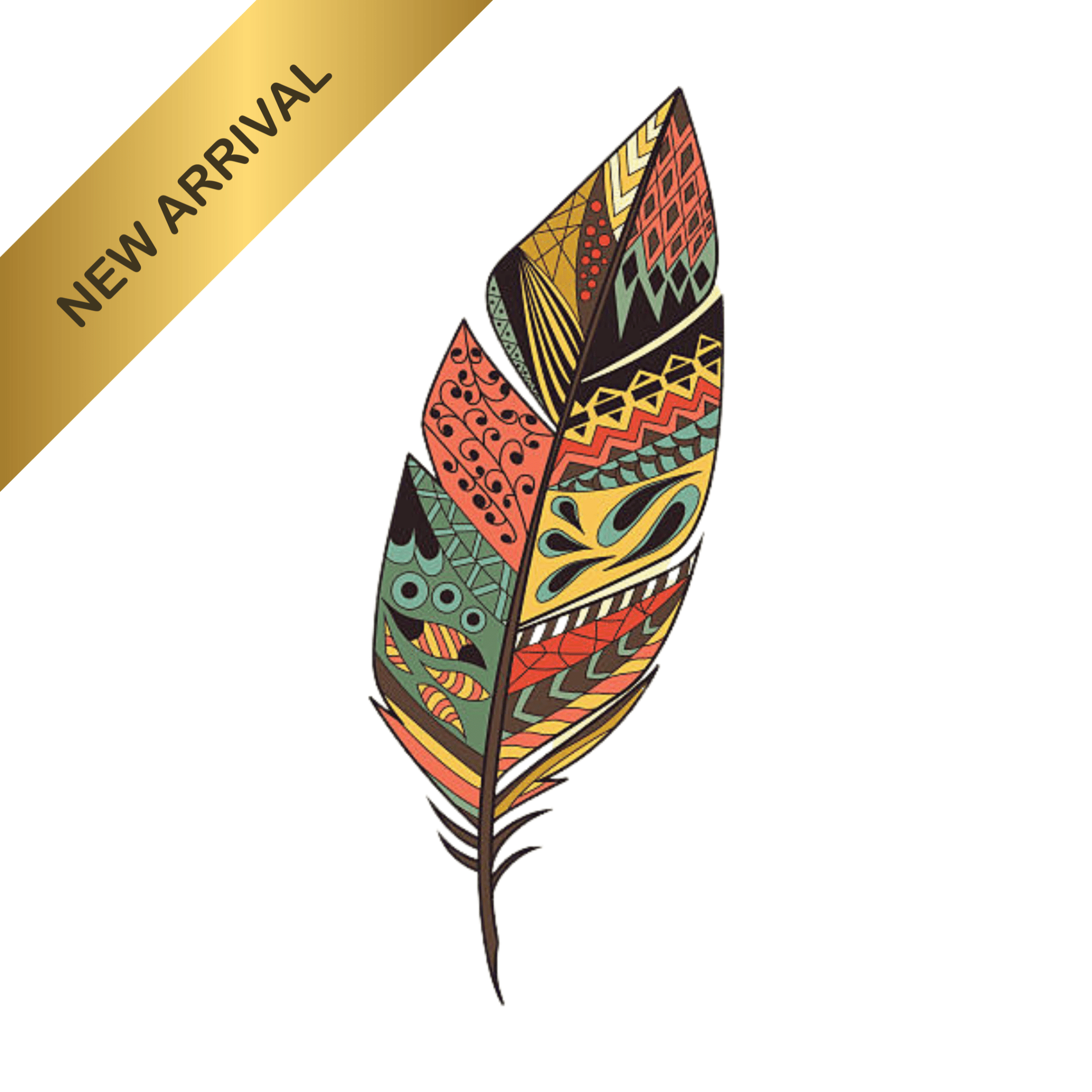 Fake Tattoo Sleeve - Feather