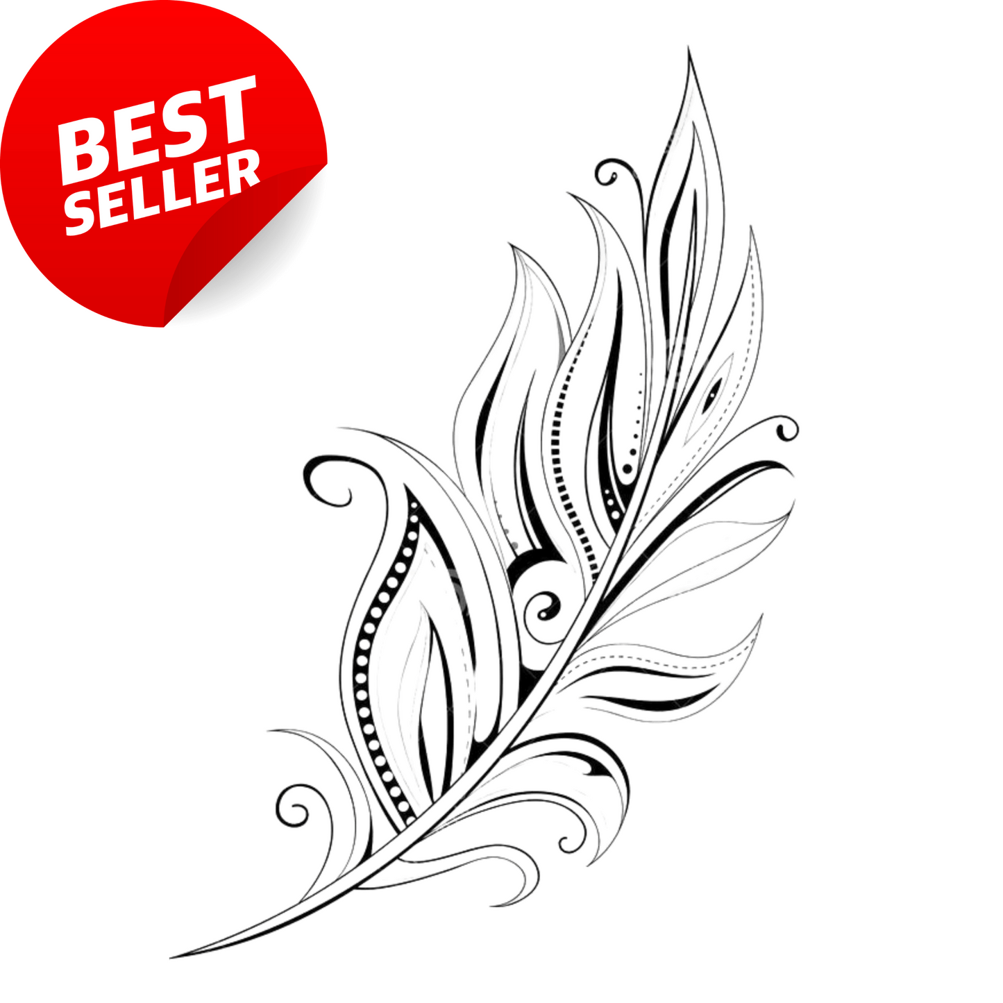 Temporary Feather Tattoos Small