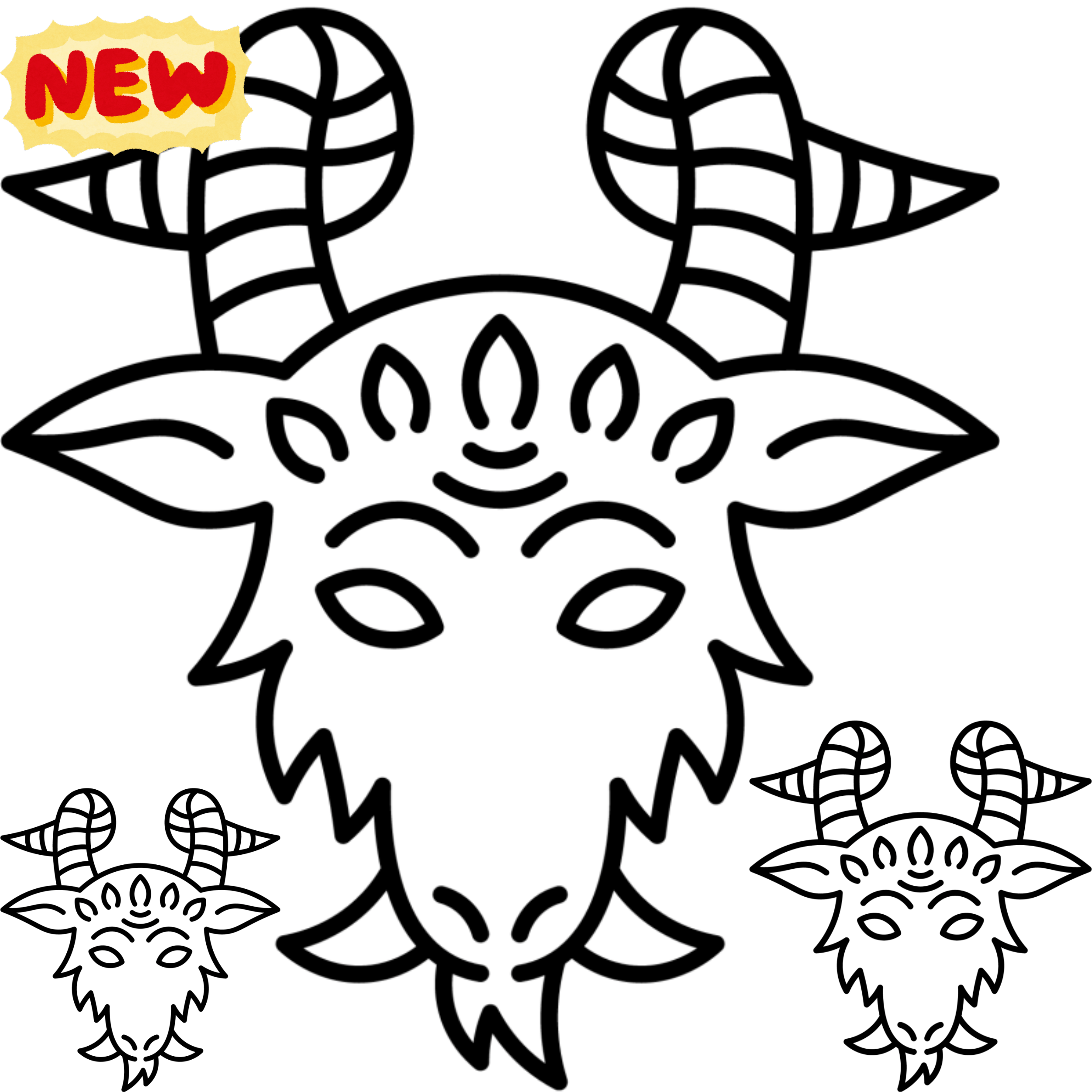 Baphomet Tattoo Meanings Sticker