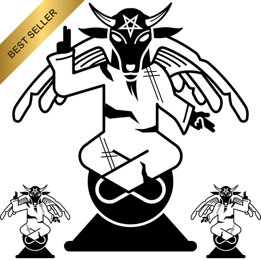 Edgy Baphomet Tattoo Sticker