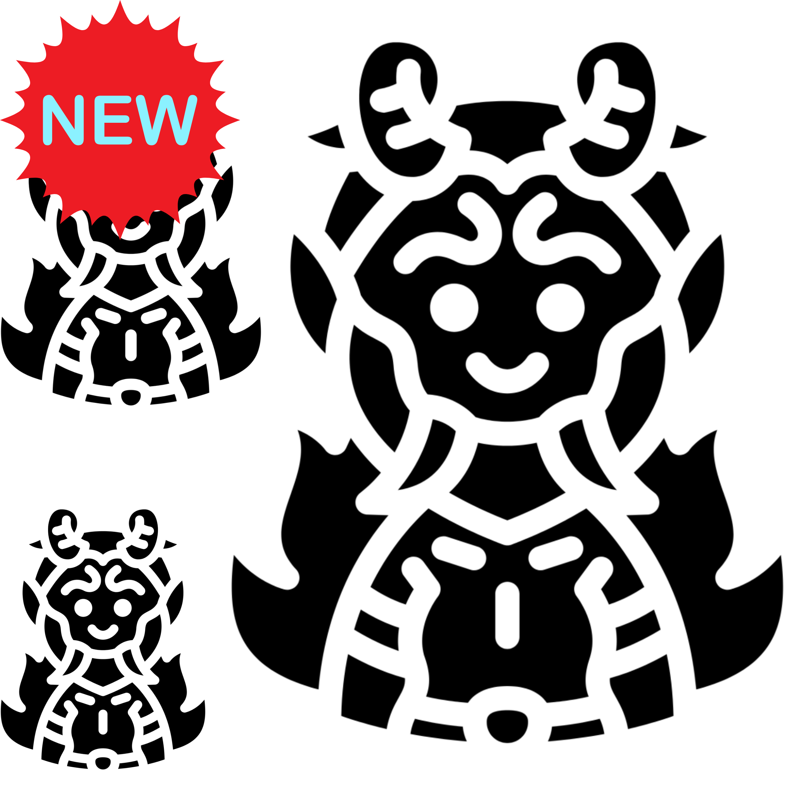Baphomet Throat Tattoo Sticker