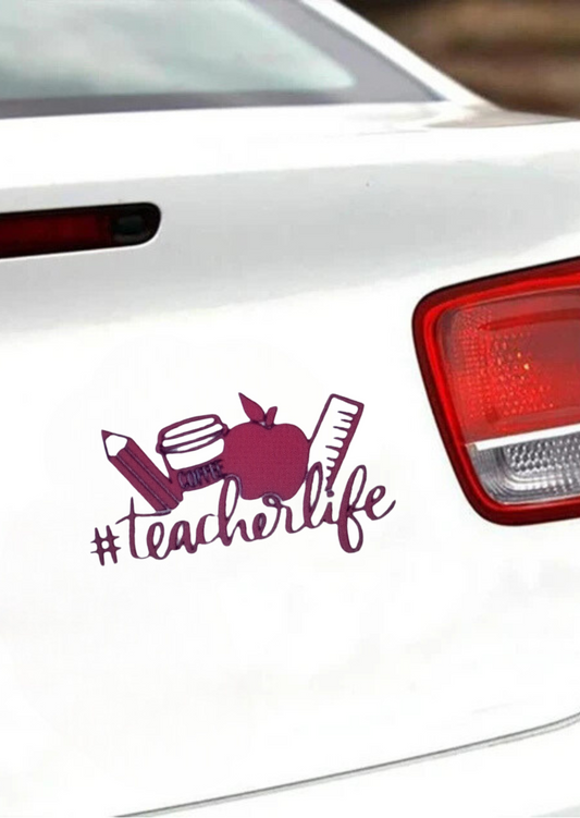 Car Stickers Cape Town - Teacher Life Decal