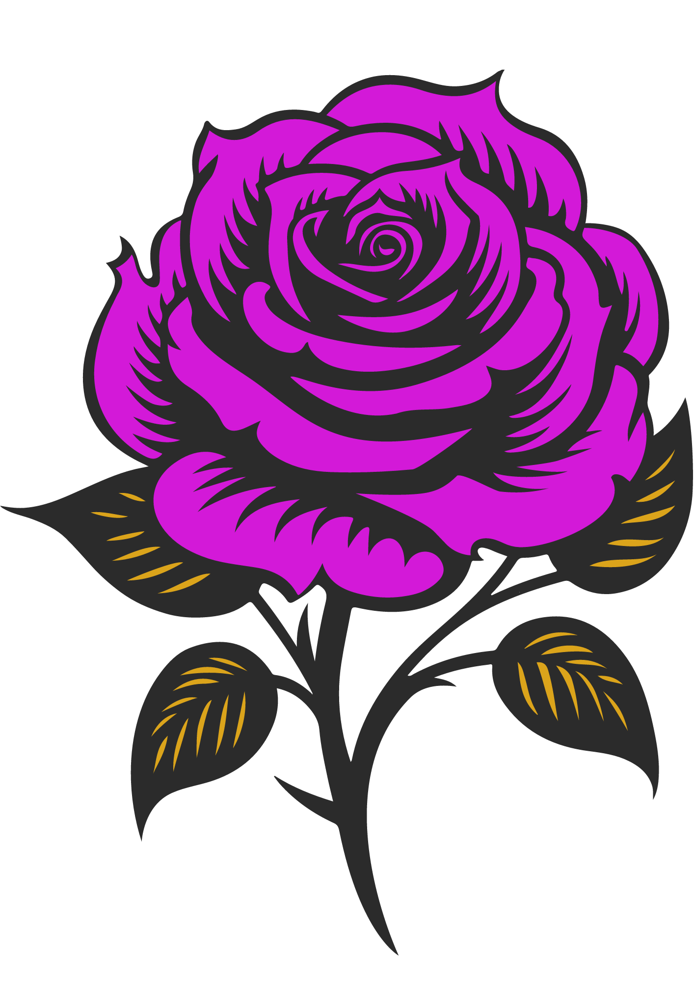 Rose Tatoo Sticker