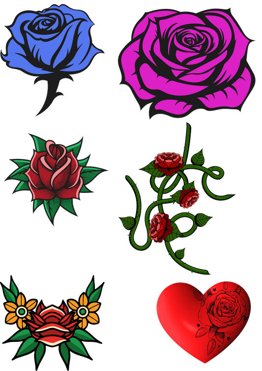 Tattoo Rose Forearm Pack