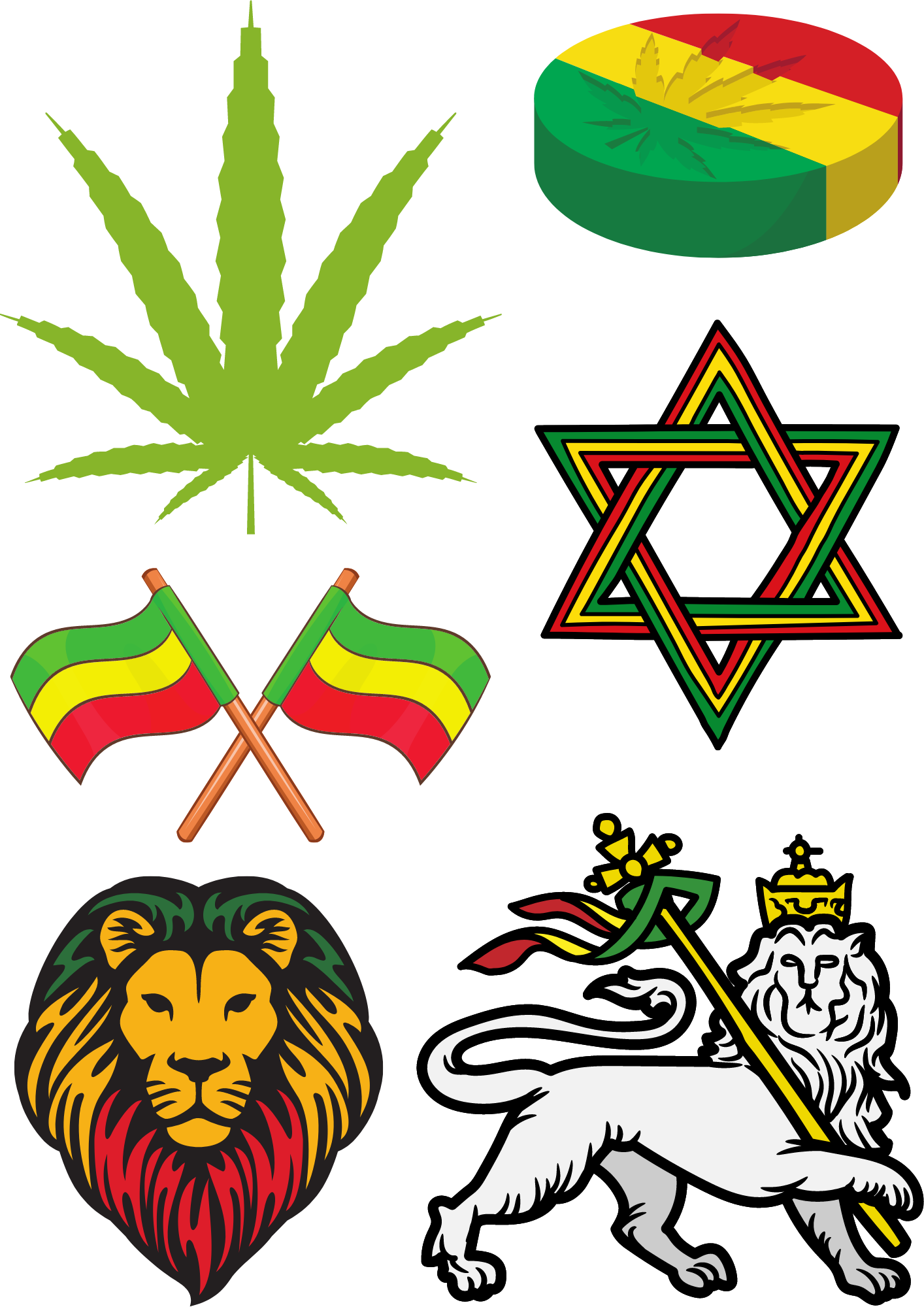 Rastafari Temporary Tattoo