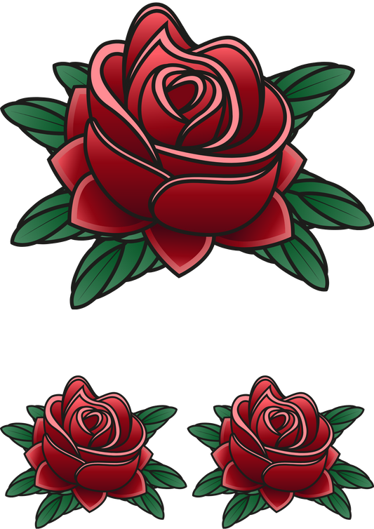 Temporary Tattoo Rose