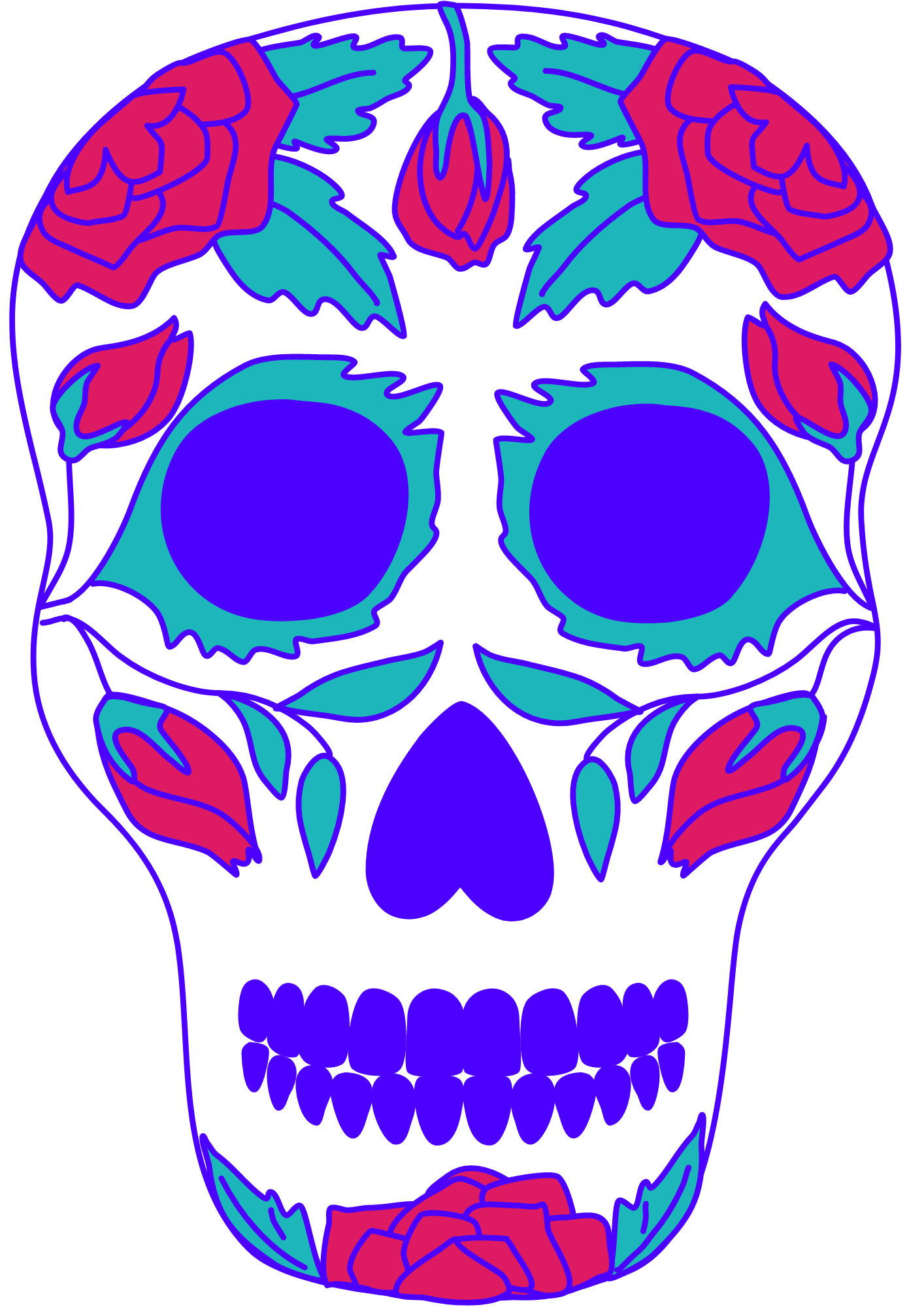 Skull Tattoos for females - Ornate