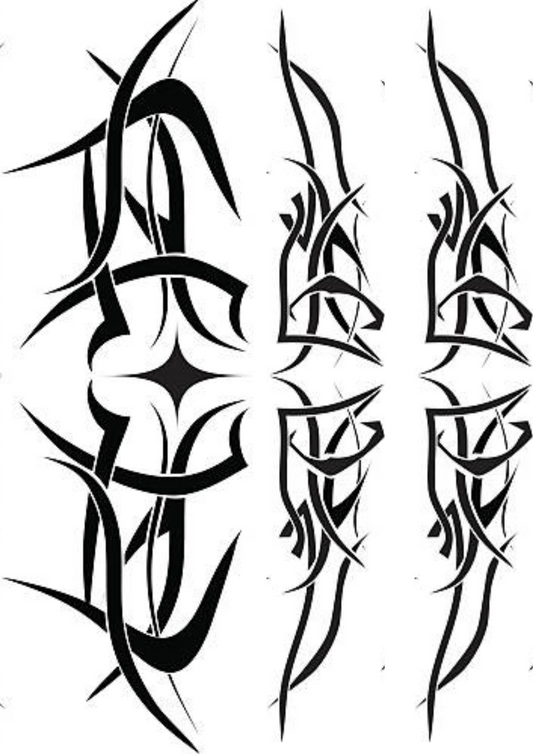 Waistline Tattoos Tribal