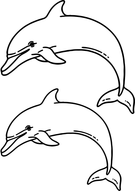 Waterproof Temporary Tattoo Stickers Dolphin