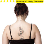 Women Back Tattoo | Custom Temporary & Safe - TeMaRo™ 🇿🇦