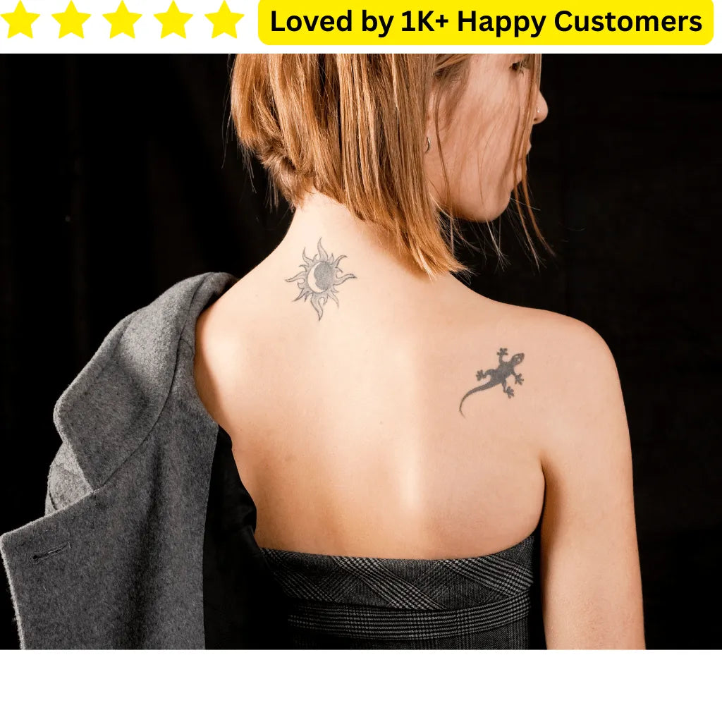 Women Back Tattoo | Custom Temporary & Safe - TeMaRo™ 🇿🇦